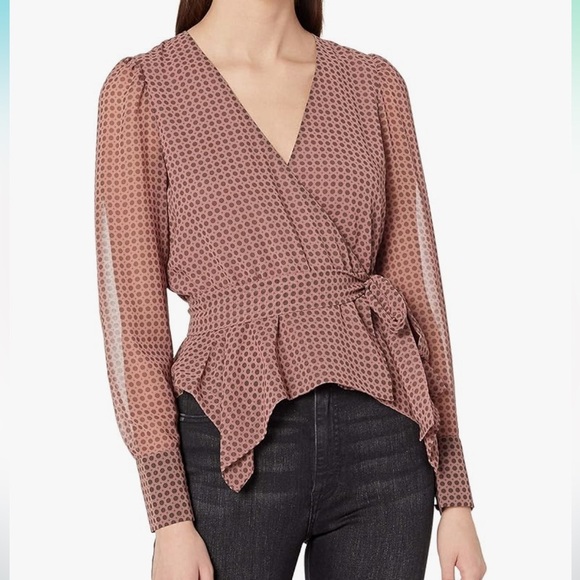 Anthropologie Bailey 44 Tinsley Wrap Handkerchief Top Size (0) - Picture 1 of 5